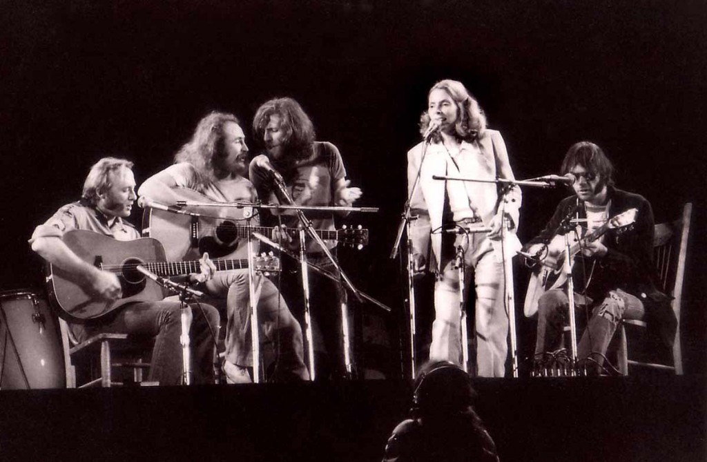 Crosby, Stills, Nash & Young with Joni Mitchell: singing to a lost generation?